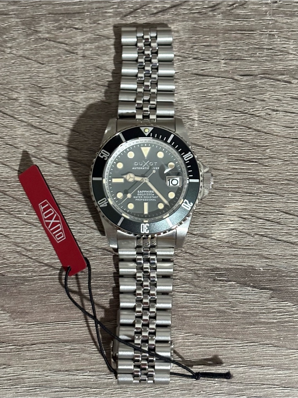 Charcoal Gray Duxot Atlantica Diver Men’s Watch - Picture 7 of 9